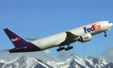 Fedex Federal Express Boeing 777F N852FD postcard