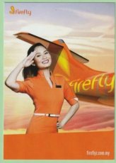 Firefly Airlines ATR-72 - Crew Stewardess - postcard