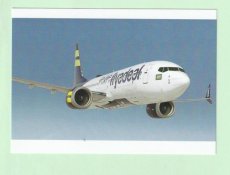 Flyadeal Boeing 737 MAX 8 - postcard Flyadeal Boeing 737 MAX 8 - postcard