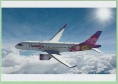 Flymojo Airlines Airbus A220 - postcard