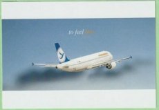 Freebird Airlines Airbus A320 - postcard