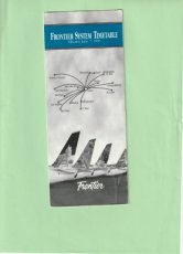 Frontier Airlines Timetable Effective June 7, 1996