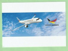 German Airways Embraer 190 - postcard