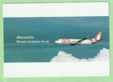 GOL Linhas Aereas Boeing 737 - postcard