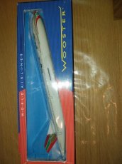 Gulf Air Airbus A340-300 1/200 scale desk model USED Wooster