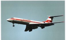 Interflug Tupolev 134 DDR-SCX postcard