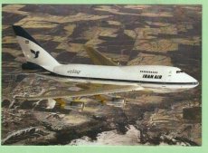 Iran Air Boeing 747SP - postcard