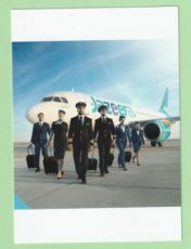 Jazeera Airways Airbus A320 - Crew Stewardess - postcard