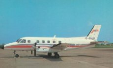 Jersey European Airways Embraer 110 G-BHJY postcard