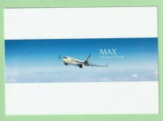 Jet Airways Boeing 737 MAX 8 - postcard