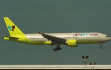 Jin Air Boeing 777-200 HL7743 postcard