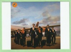 Kam Air Airbus A340 - Crew Stewardess - postcard