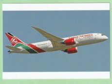 Kenya Airways Boeing 787 - postcard