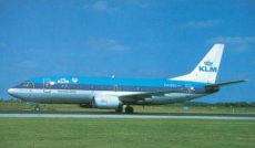 KLM Boeing 737-306 PH-BDI postcard