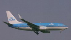 KLM Boeing 737-700 PH-BGE @ Amsterdam Schiphol postcard