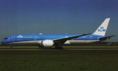 KLM Boeing 787-9 PH-BHD postcard