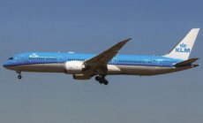 KLM Boeing 787 PH-BHA postcard