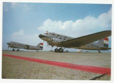 KLM / DDA DC-3 PH-TCB & PH-DDA postcard