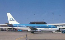 KLM / Transavia Boeing 737-2T5 PH-TVX @ Amsterdam Schiphol postcard