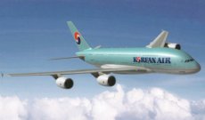 Korean Air Airbus A380 postcard