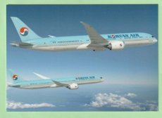 Korean Air Boeing 787 - postcard