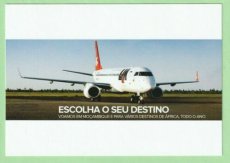 LAM Linhas Aereas de Mocambique Embraer 190 - postcard