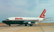 Lauda Air Boeing 737-200 OE-ILE @ Faro - postcard