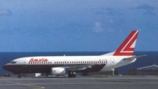 Lauda Air Boeing 737-300 OE-ILF @ Gran Canaria 1987 - postcard