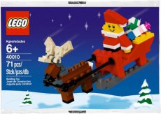 Lego Holiday 40010 - Christmas Santa with Sleigh Building Set Polybag