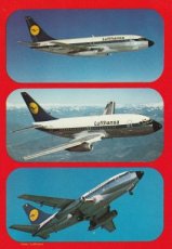 Lufthansa Boeing 737-200 postcard