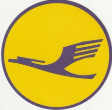 Lufthansa sticker - appr. 8 cm x 8 cm