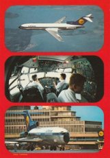 Lutfhansa Boeing 727 postcard