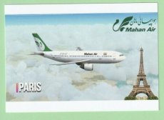 Mahan Air Airbus A310 Paris - postcard