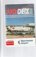 Manchester Airport timetable Flightcheck January 2004