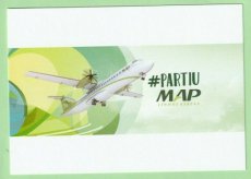 MAP Linhas Aereas ATR-72 - postcard