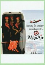 Max Air Boeing 737 - Crew Stewardess - postcard