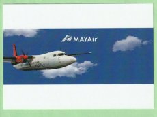 MAYAir Fokker 50 - postcard