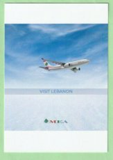 MEA Middle East Airlines Airbus A330 - postcard