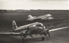 NAC New Zealand National Airways DC-3 ZK-APA postcard