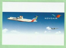 Novo Air ATR-72 & Embraer ERJ 145 - postcard