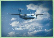 Oriental Air Bridge Dash DHC-8 - postcard