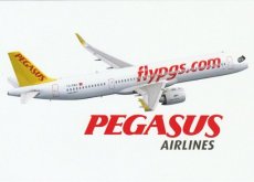 Pegasus Airlines Airbus A321neo - postcard