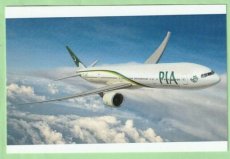 PIA Pakistan International Airlines Boeing 777 - postcard