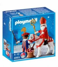 Playmobil 4893 - Sinterklaas en Zwarte Piet - Shelfwear box!