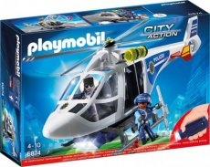 Playmobil City Action 6874 - Polizei-Helikopter mit LED-Suchscheinwerfer