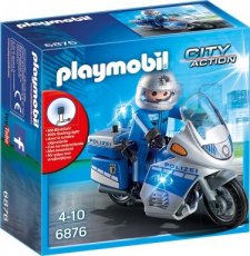 Playmobil City Action 6876 - Motorradstreife mit LED-Blinklicht