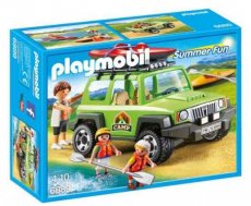 Playmobil Summer Fun 6889 - Familieterreinwagen met kajak