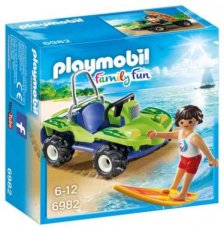 Playmobil Family Fun 6982 - Surfer met Strandbuggy