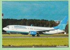 Pobeda Boeing 737-800 - postcard