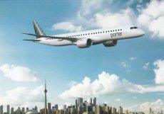 Porter Airlines Embraer 195-E2 - postcard Porter Airlines Embraer 195-E2 - postcard